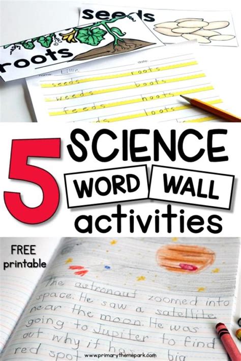 Science Word Wall Ideas - Primary Theme Park