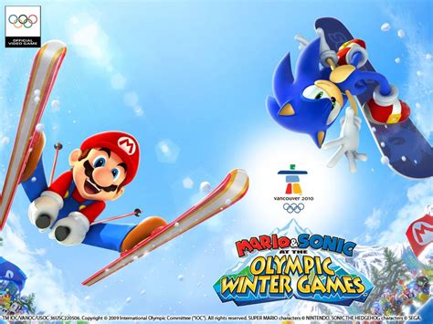 Mario and Sonic at the Olympic Winter Games wallpaper - Video Games Blogger