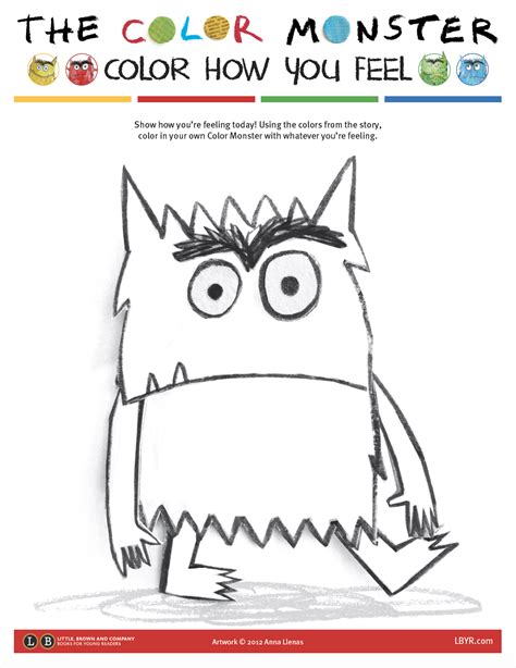 The Colour Monster Printable Activities