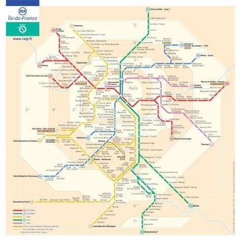 Paris RER Map | Paris metro map, Paris travel, Paris map