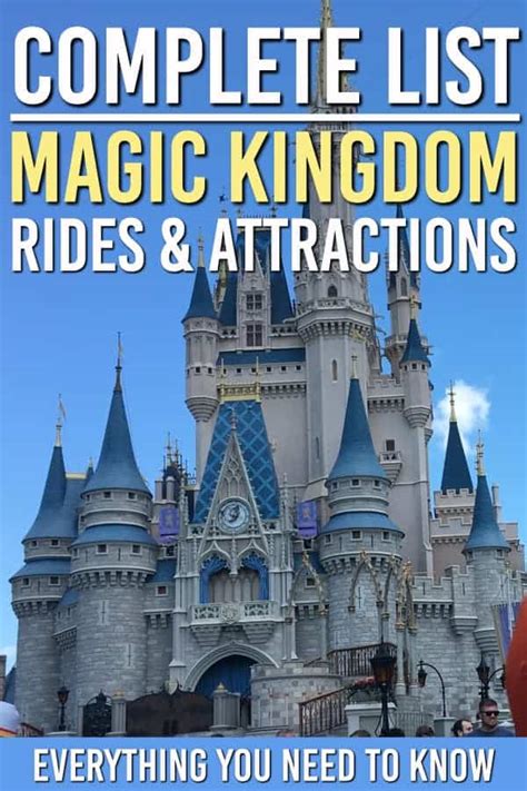 Magic Kingdom Rides and Attractions: The Complete List!