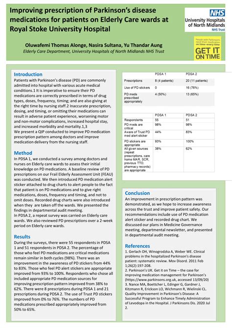 (PDF) Improving prescription of Parkinson's disease medications for ...