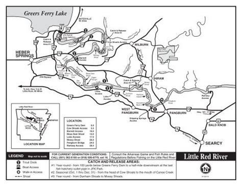 Little Red River Map - Little Rock District