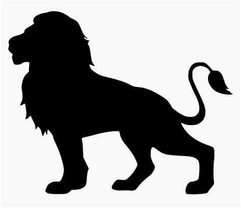 Lion, Silhouette, Isolated, Animal, Head, Graphic, - Lion Silhouette ...