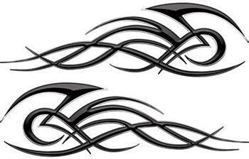 Tribal Flame Decals for Motorcycle Tanks | Flame decals, Motorcycle ...