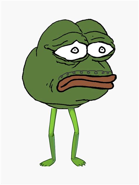 "sad pepe meme" Sticker for Sale by Honzoun | Redbubble