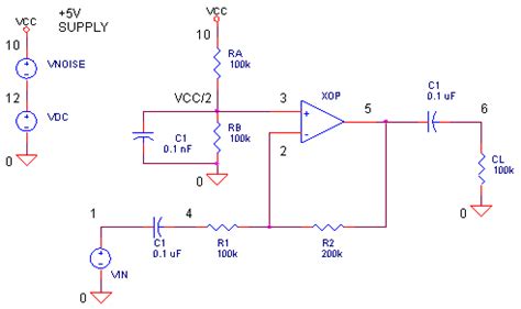 Op Amp Single Supply AC Amplifier