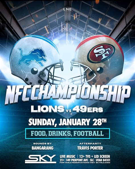 NFC CONFERENCE CHAMPIONSHIP WATCH PARTY at SKY - 28 JAN 2024