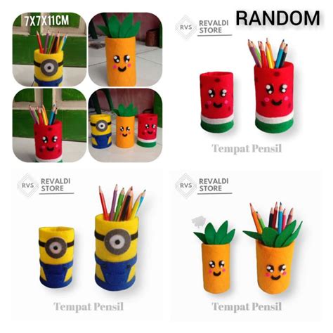 Jual KERAJINAN TEMPAT PENSIL DARI BOTOL BEKAS DAN KAIN FLANEL/PRAKARYA ...