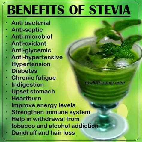 Losing Weight: Health benefits of Stevia