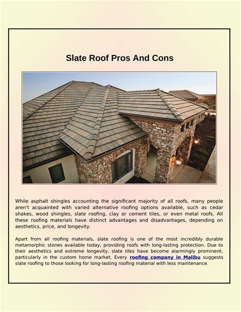 Benefits Of Installing A Slate Roof On A House by Complete Roofing - Issuu