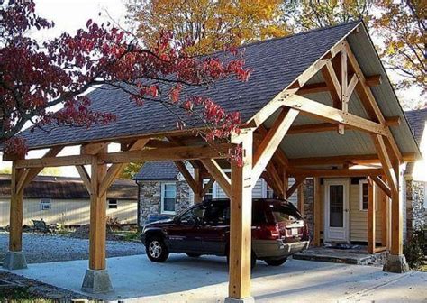 (25+) Inspiring Carport Ideas Attached to House & Wood Carport Design # ...