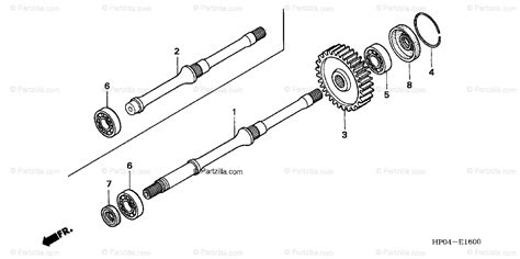 Honda ATV 2005 OEM Parts Diagram for Final Shaft | Partzilla.com