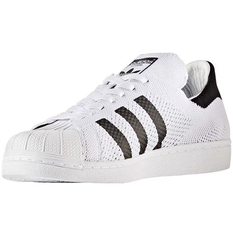 adidas Originals Mens Superstar Primeknit Shell Toe Lace Up Low Rise ...