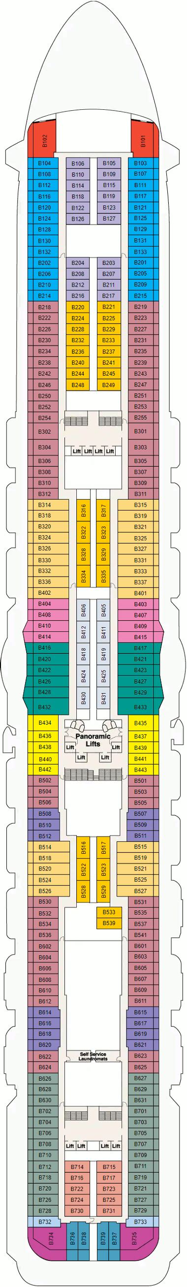 Enchanted Princess Deck Plans- Princess Cruises Enchanted Princess ...