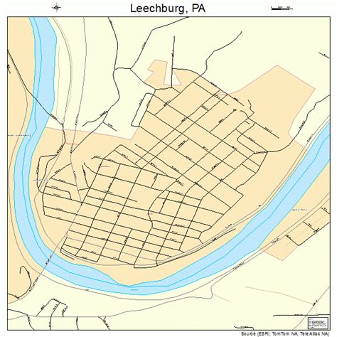 Leechburg Pennsylvania Street Map 4242280