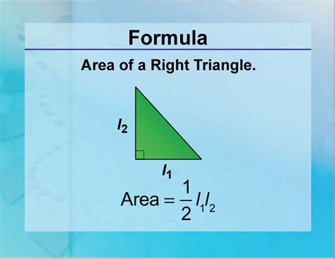 Formulas--Area of a Right Triangle | Media4Math