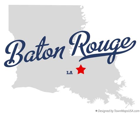 Map Of Louisiana Showing Baton Rouge - Dorisa Josephina