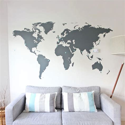 World Map Wall Sticker | Vinyl Impression