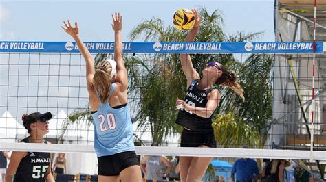 Hawaii beach volleyball season ends in NCAA first round