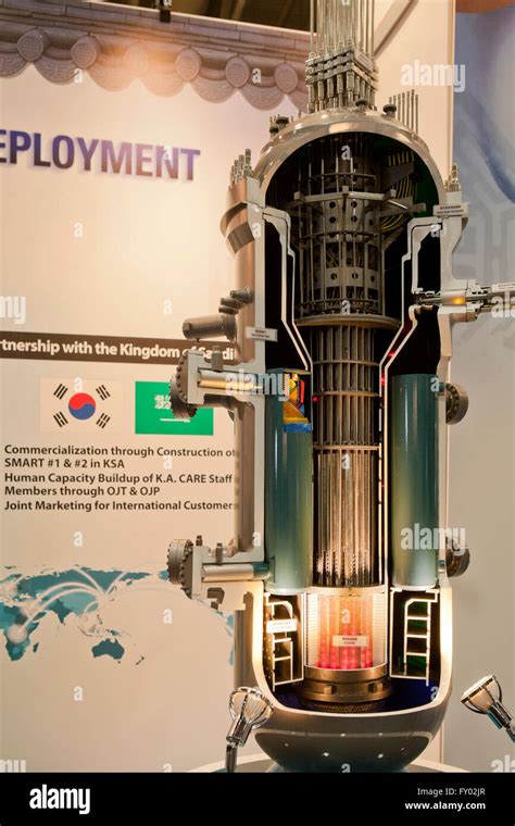 Scale model of nuclear reactor core vessel Stock Photo - Alamy