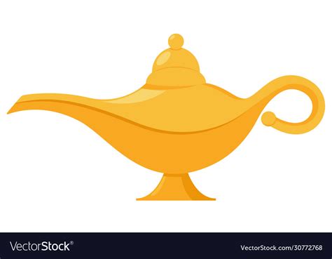 Lamp aladdin magic icon aladin genie lamp Vector Image