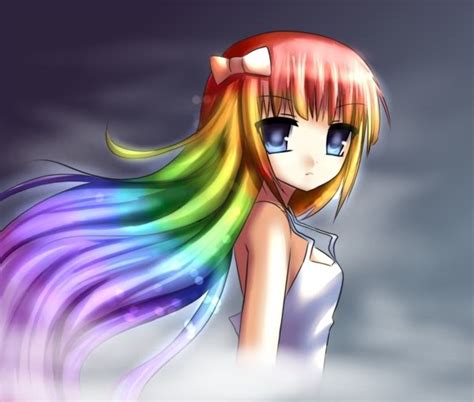 Rainbow anime girl - Random Photo (31113967) - Fanpop