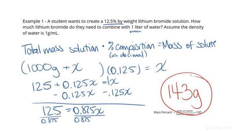 Mass Percent Formula