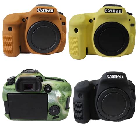 DSLR Camera Silicone case Protective Cover Bag For Canon EOS 80D Body ...