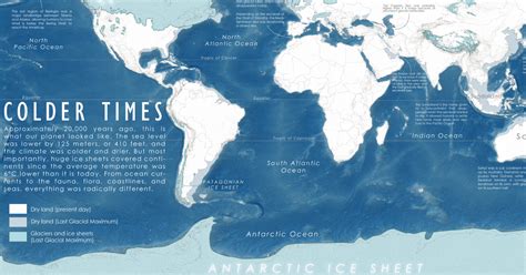 Earth Map Ice Age - Amanda Marigold