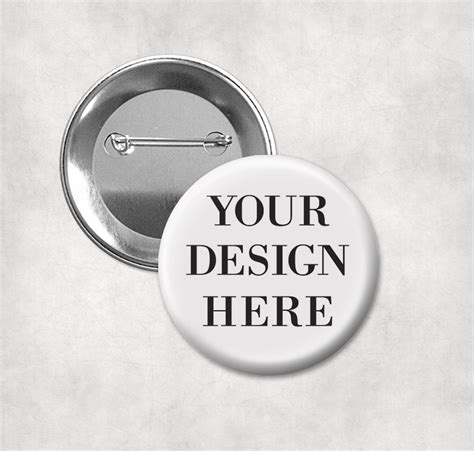 Custom Button Pins 1.25 Design Your Own Button Button | Etsy