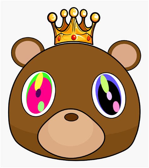 Graphic-image - Kanye West Bear Face, HD Png Download - kindpng