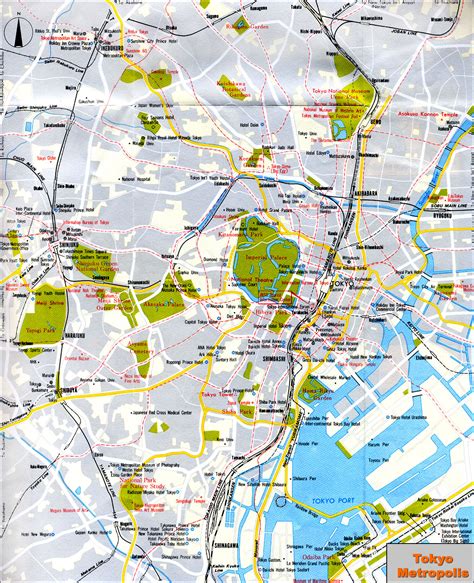 Map of cities : Tokyo with tourist information