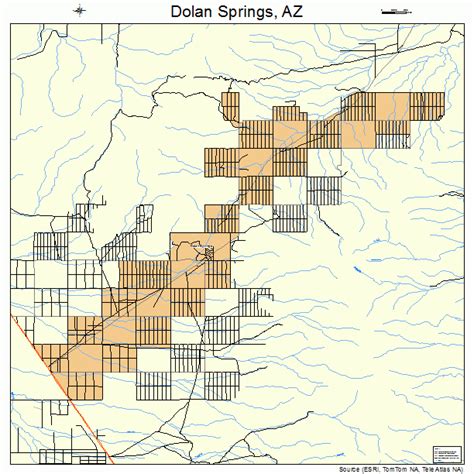 Dolan Springs Arizona Street Map 0419630