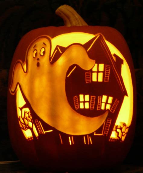 haunted house painting on pumpkin - There Was A Huge Weblog Sales Of Photos