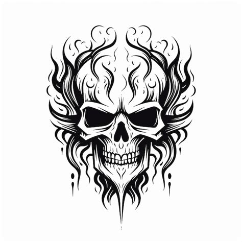 Premium AI Image | Skull and Crossbones Tattoo Design