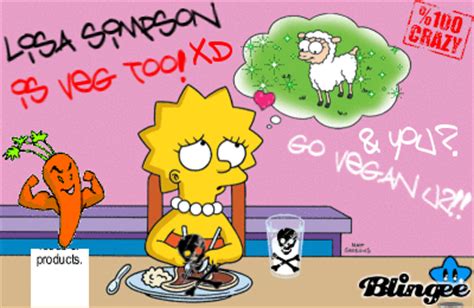 Immagine Lisa Simpson is vegan too! XD #67479761 | Blingee.com