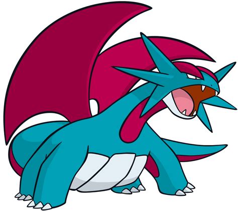 Salamence official artwork gallery | Pokémon Database