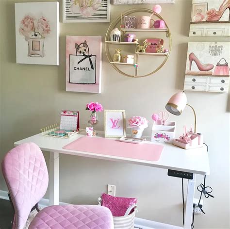 16 Attractive Pink Home Office Decor Ideas - The Glossychic