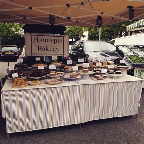 My stall at London farmers market Twickenham London | Cake stall, Vegan ...