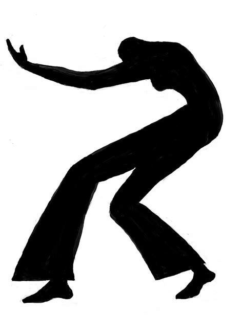 Silhouette, Dancer, Movement, Modern Dance, Black and White, Abstract ...