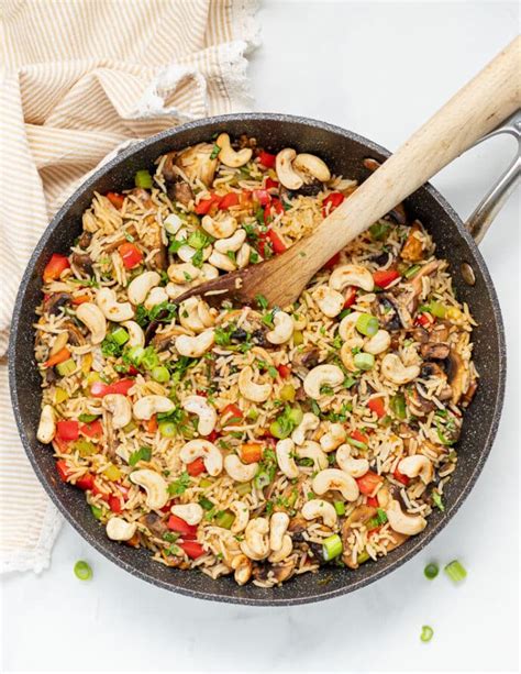 Mushroom Fried Rice | A Virtual Vegan