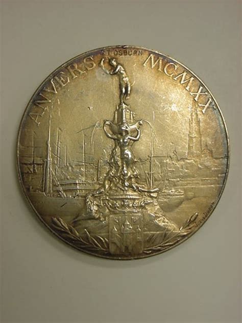 2000-158-19 Medal, Olympics, 1920, Antwerp, Gold, Reverse | Flickr