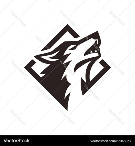 Wolf logo Royalty Free Vector Image - VectorStock