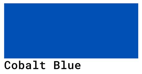 Cobalt Blue Color Codes - The Hex, RGB and CMYK Values That You Need ...