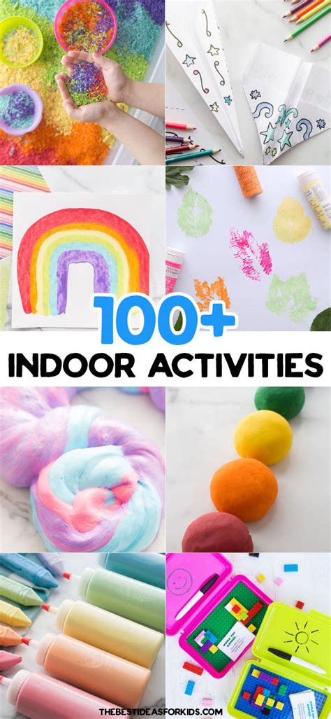 100+ Indoor Activities for Kids (with Free Printable)- The Best Ideas ...