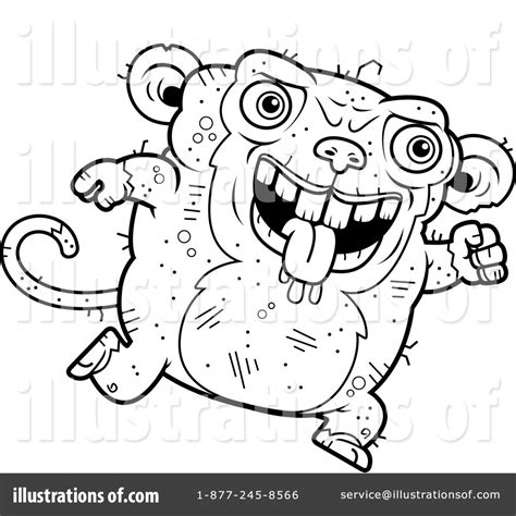 Ugly Monkey Clipart #1129837 - Illustration by Cory Thoman