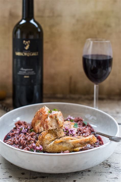 Red Wine Risotto with Guinea Fowl recipe how to make risotto