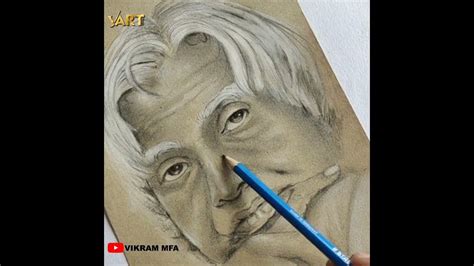 Dr. APJ Abdul Kalam Drawing // How to draw Abdul Kalam // Easy Drawing ...