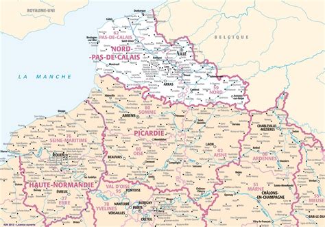 Cartograf.fr : Les régions de France : Le Nord-Pas-de-Calais